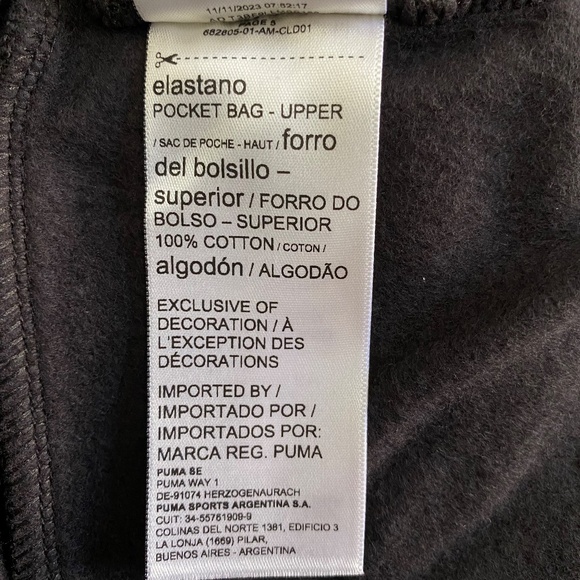 PUMA Ladies' Fleece Pants, Straight Leg, Black, XXL, NWT - Picture 15 of 16